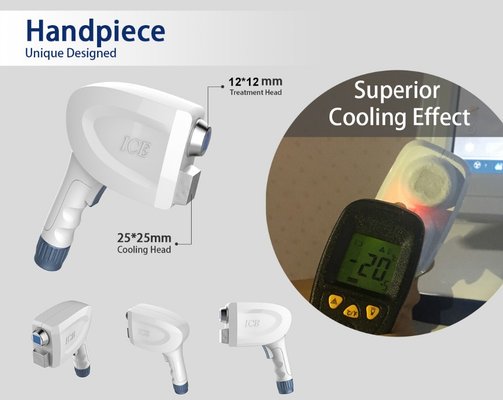 Sapphire cooling handpiece at -5C